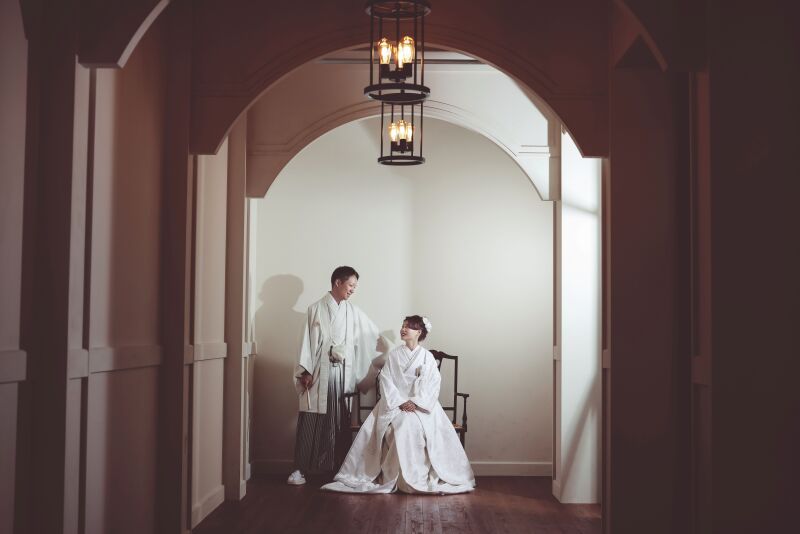 奥行のあるセットで