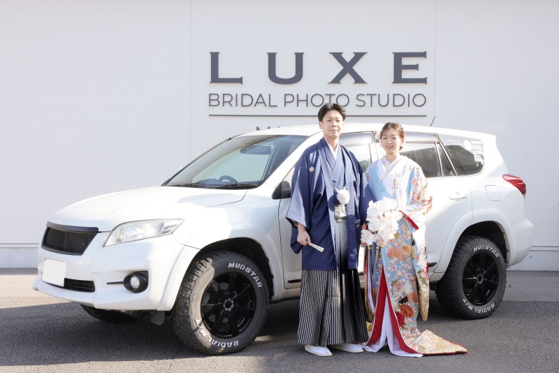 新郎様の愛車と共に♪