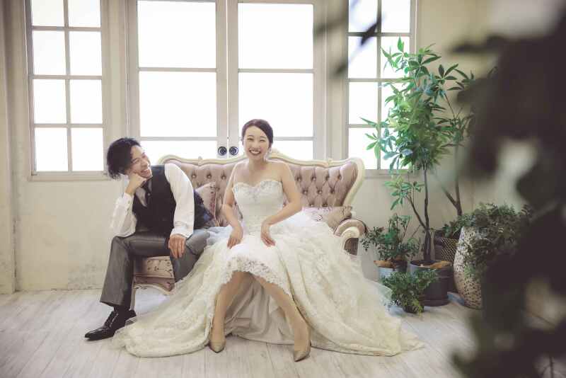 ウェディングドレスから撮影START☆彡