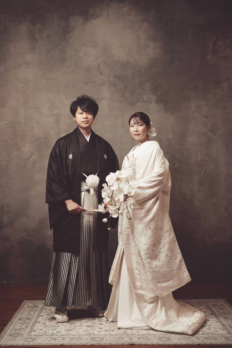 白無垢から撮影スタート！