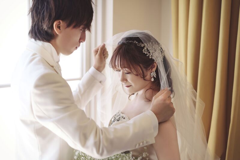 ベールアップのシーンも素敵♪