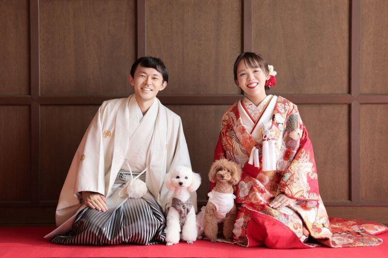 【和装1点洋装2点プラン】愛犬も一緒に♡