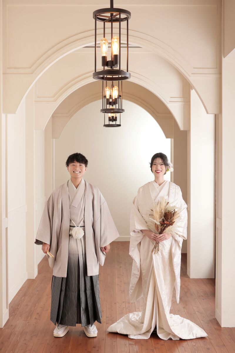 白無垢×紋付き袴から撮影START♪