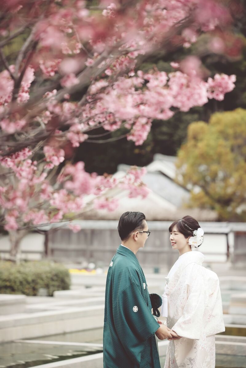 二の丸へロケ!桜とお二人♡