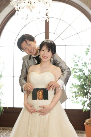 【和装1点洋装1点プラン】移動なしで安心！マタニティフォトウェディング♡