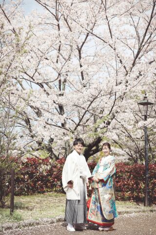 【和装1点洋装2点】二の丸ロケで桜フォト・海ロケ＆大切なペットと一緒に♡