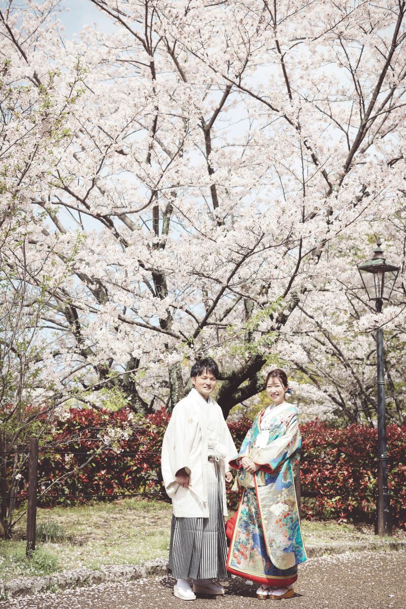 【和装1点洋装2点】二の丸ロケで桜フォト・海ロケ＆大切なペットと一緒に♡
