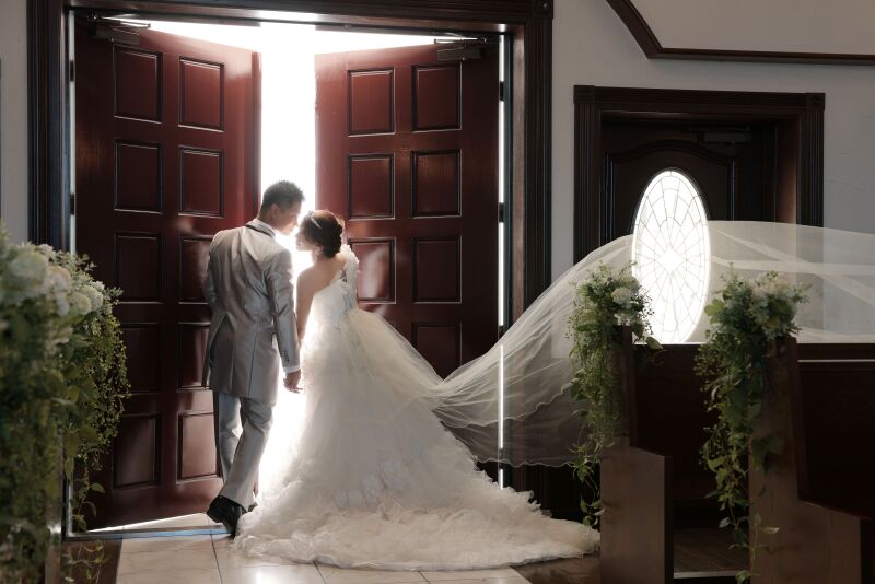 ロングベールをなびかせて☆彡