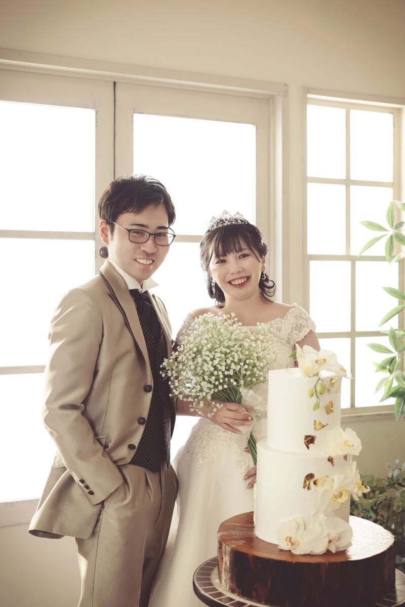 ウェディングケーキと♥♥