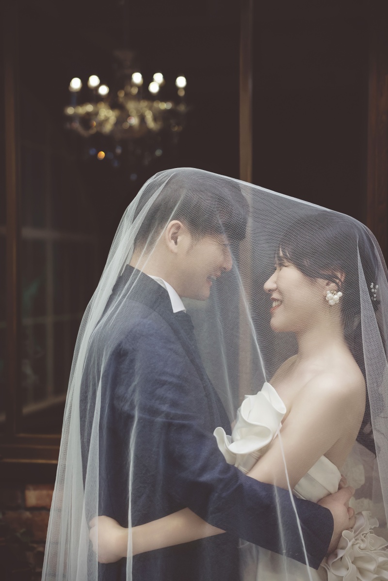 ベールの中の二人の世界♡