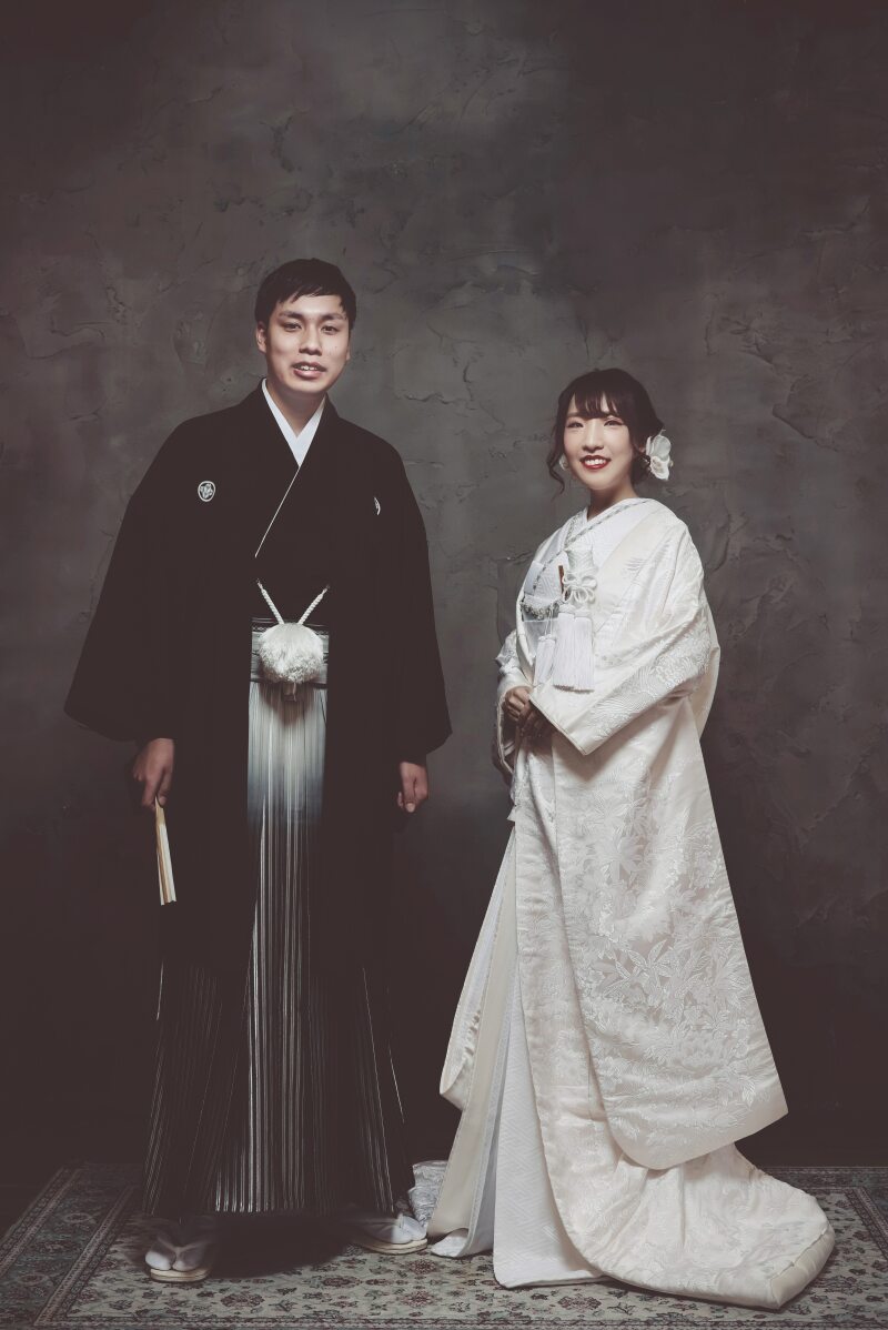 白無垢×紋付袴で撮影START!