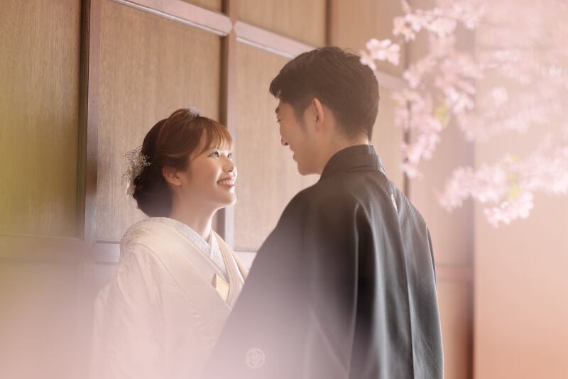 スタジオで桜フォト