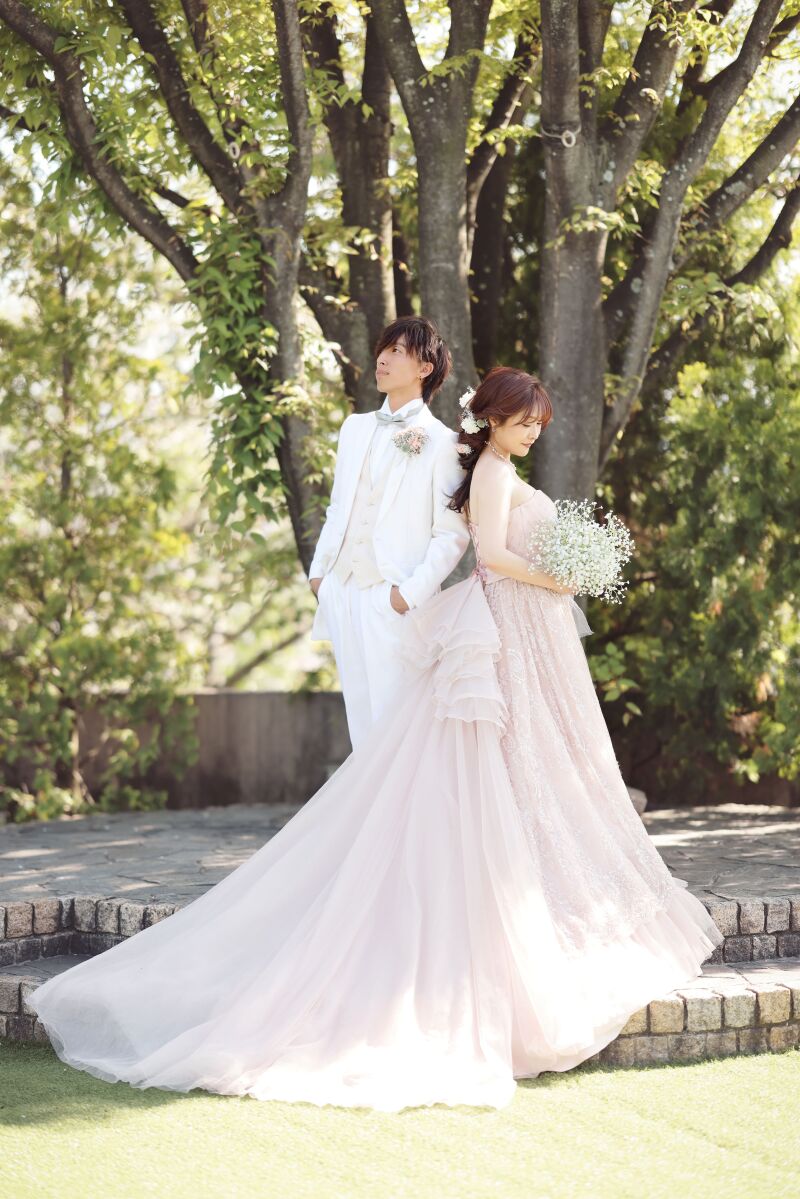 ガーデンでの2ショット♡