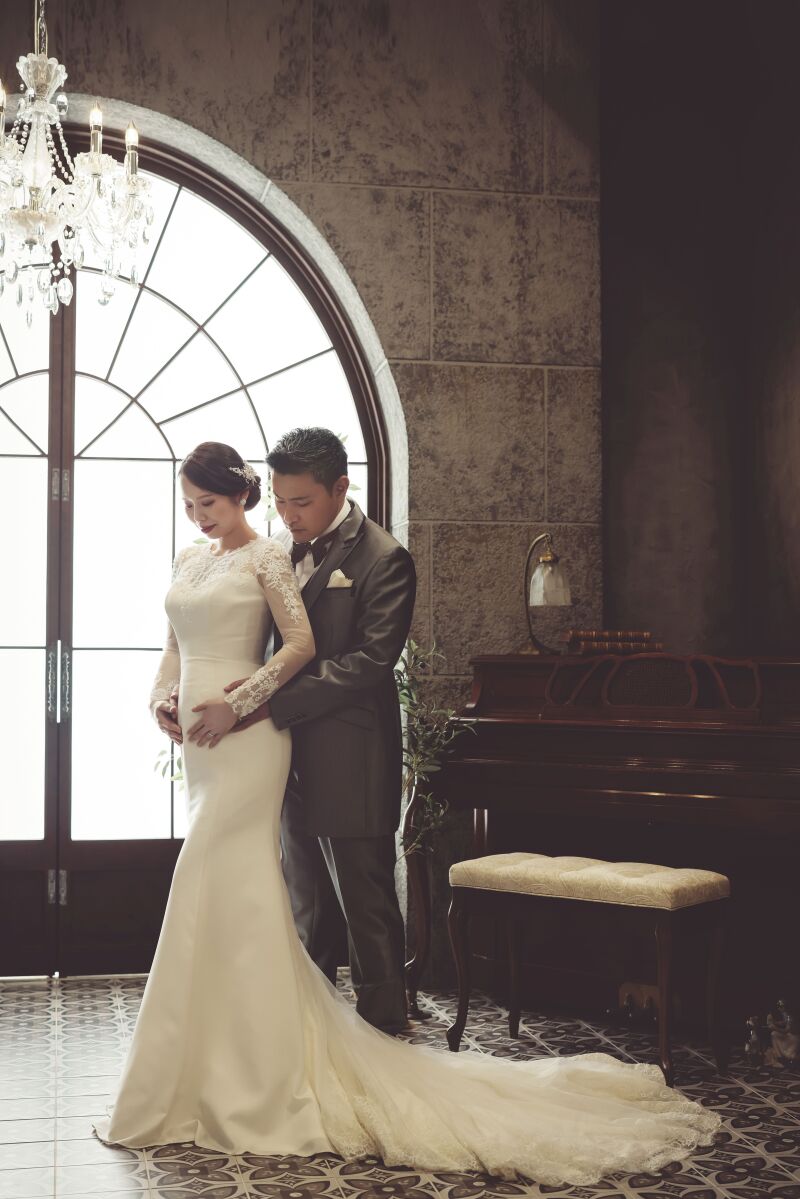 マーメイドドレスでマタニティフォト♡