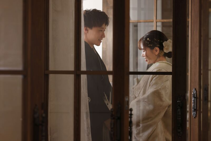 3着目は紋付き袴×白無垢で☆彡