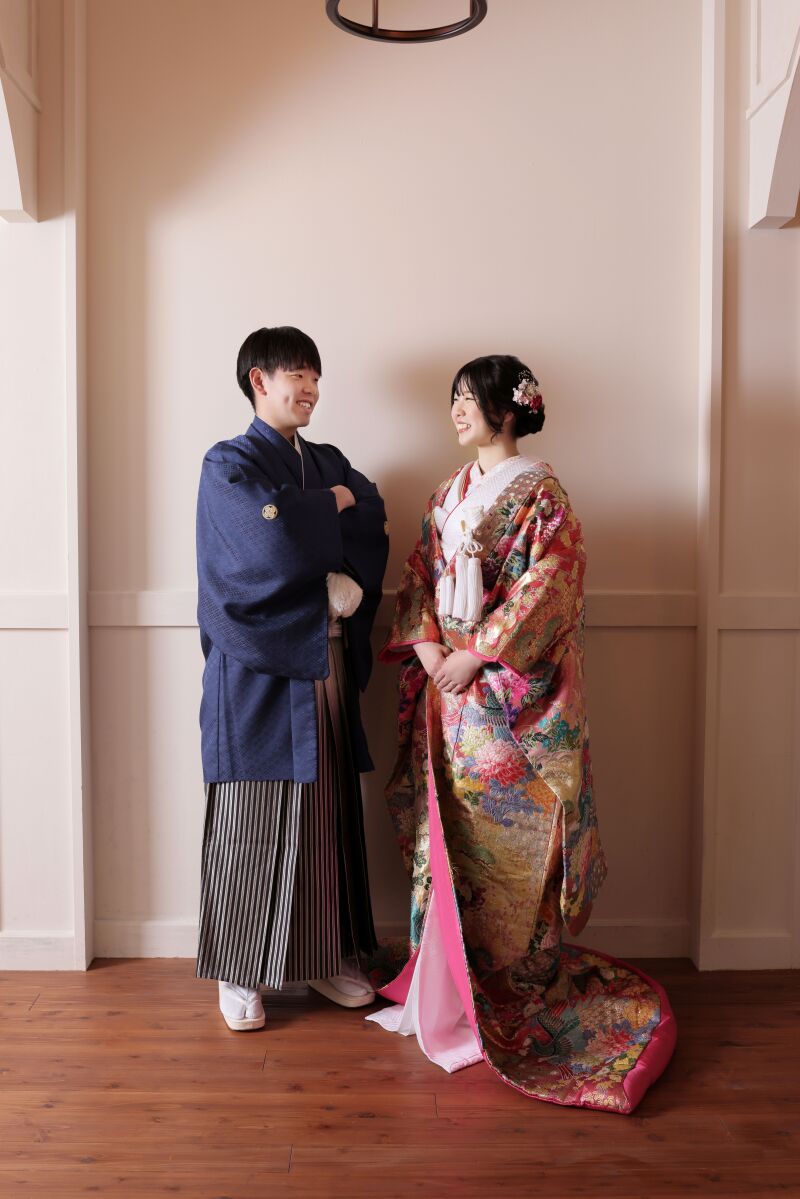 華やかな色打掛から撮影START☆彡