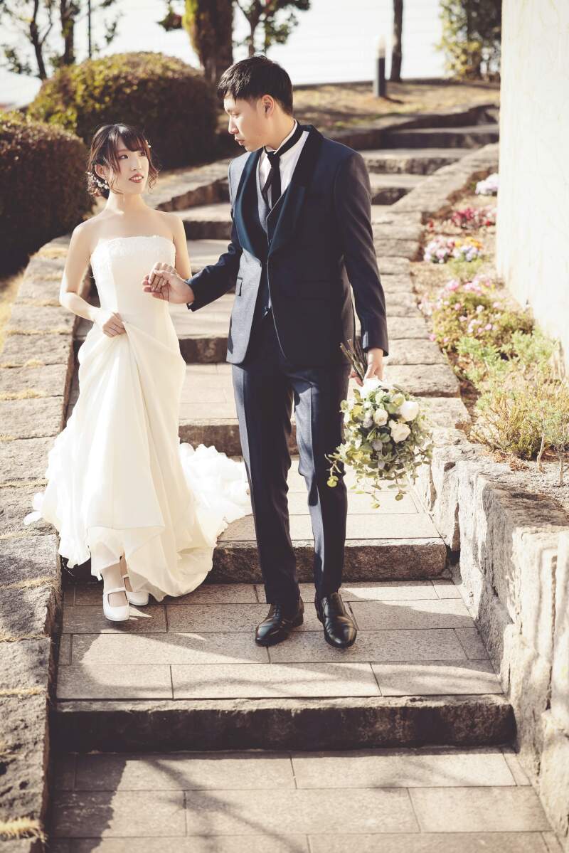 仲良く手つなぎポーズ♪