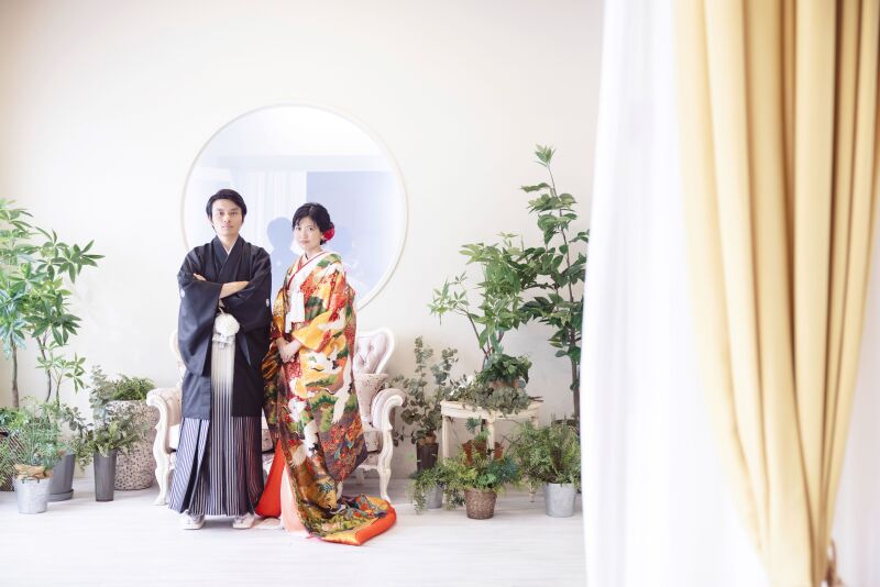 色打掛でのショット