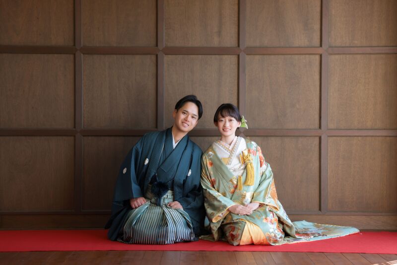 仲良し正座ショット♡