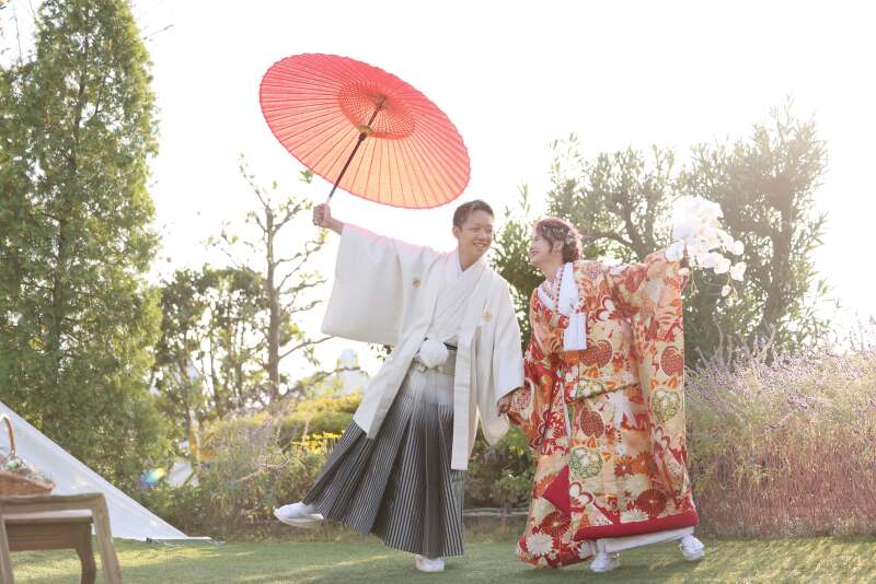 二人にぴったりの”らしい”ポーズで