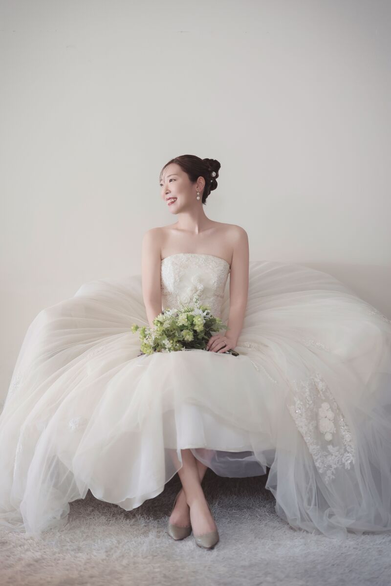 お座りショット♡