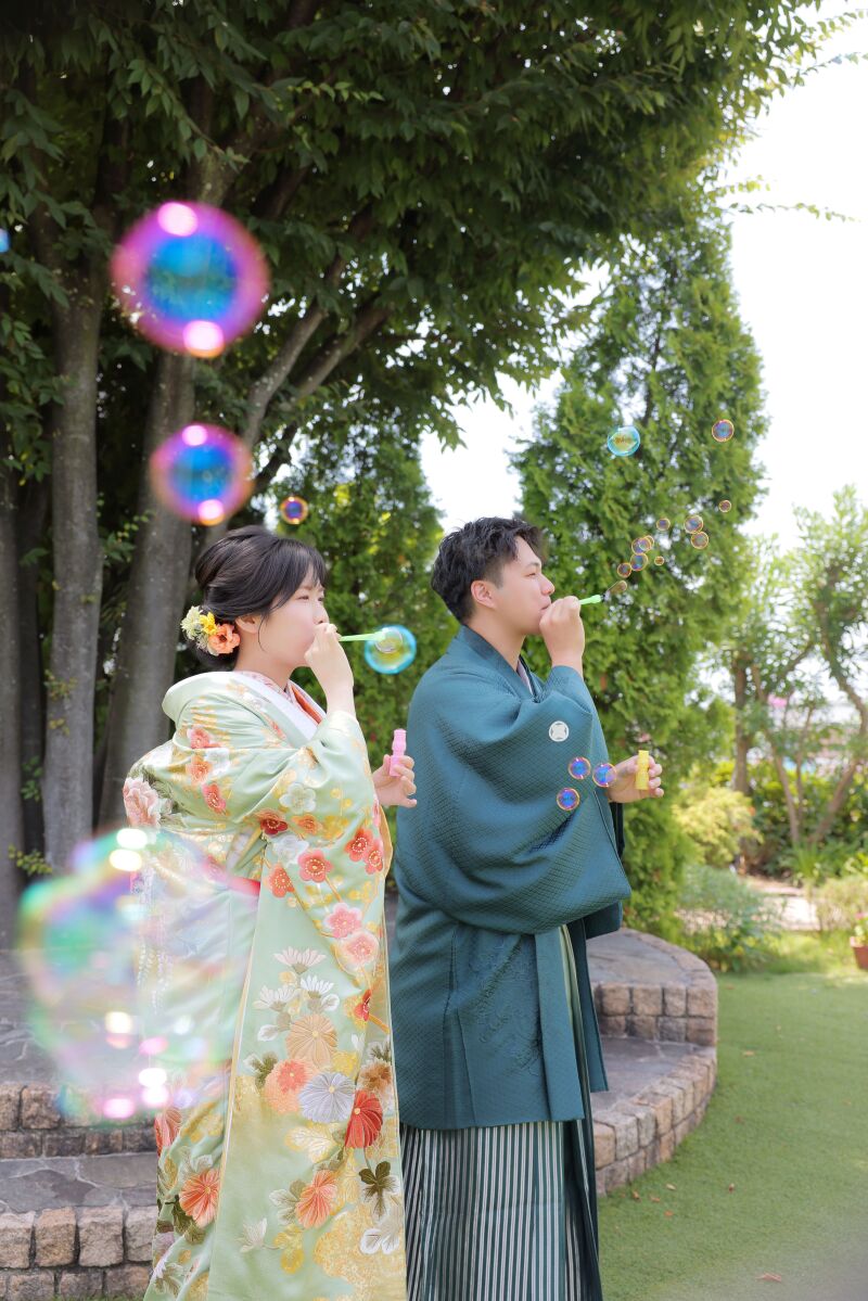 かわいい！シャボン玉ショット♡