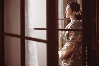 お留袖ヘアセットブロー