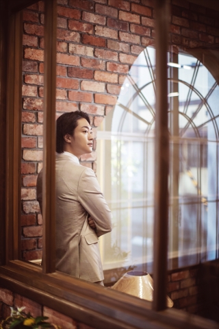 新郎ウィングカラーシャツ