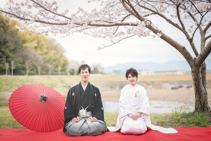 【桜プチロケ&スタジオ撮影】桜希望は早めの問い合わせが◎！和装1点洋装1点！追加料金なしのよくばりプラン♪スタジオ撮影も◎♪