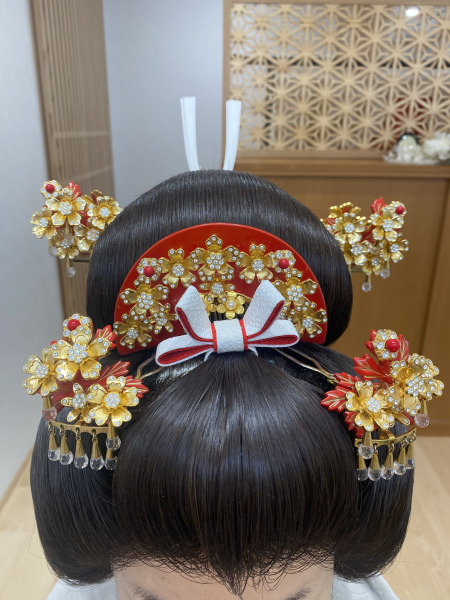 かんざし　赤