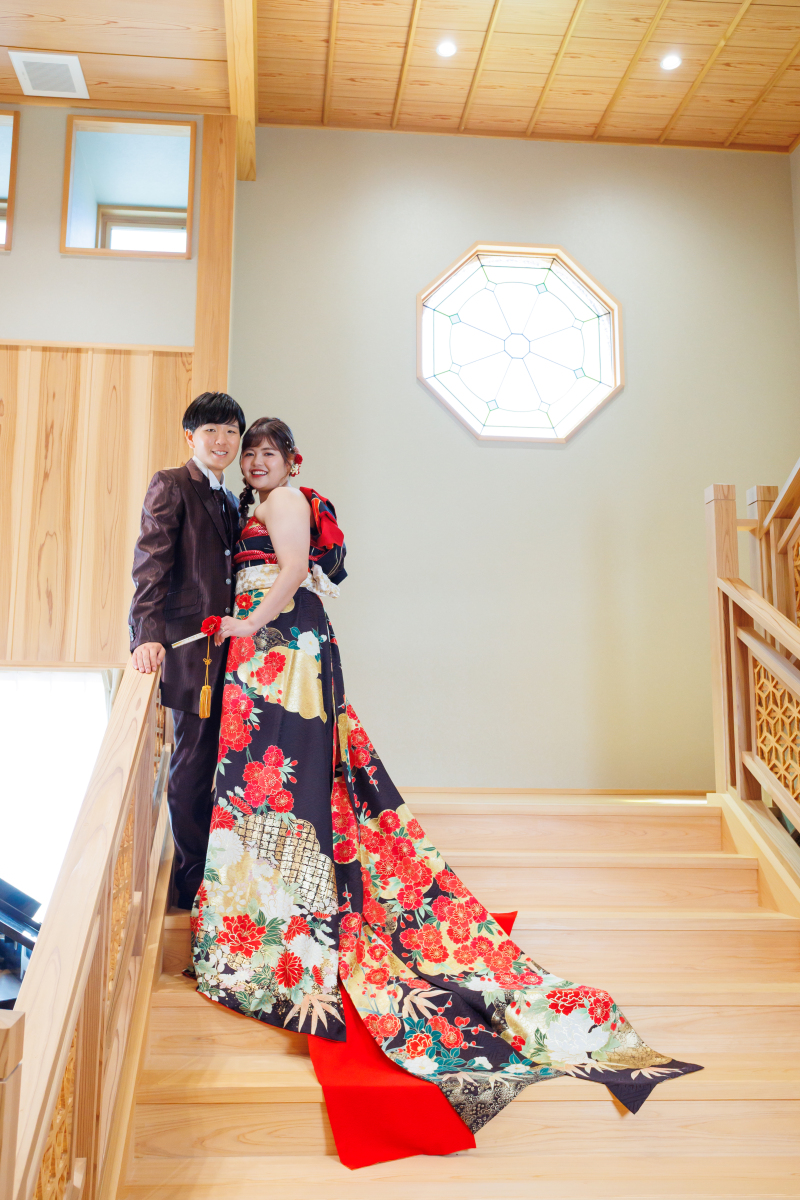 和ドレス　濃茶