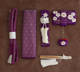 5点セット　紫白花