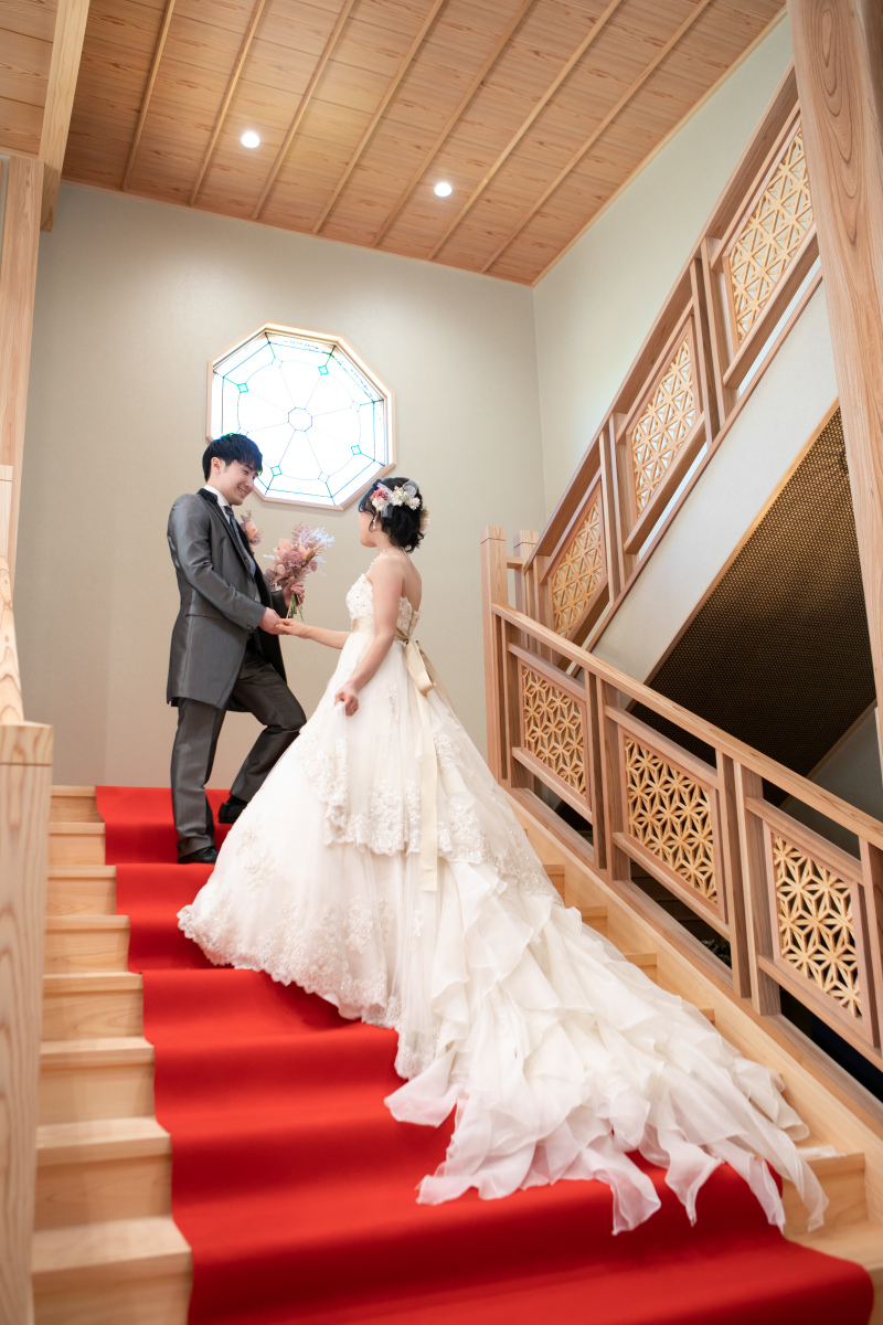 ウェディングドレス✷大階段