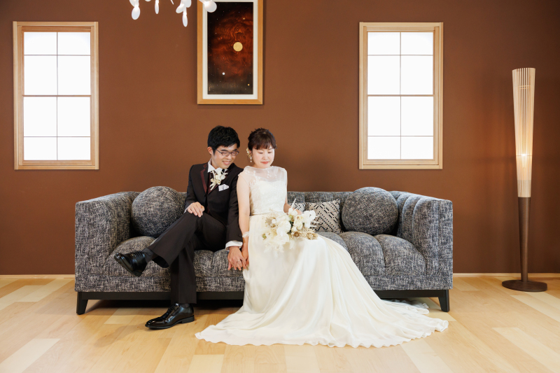 モダンなお部屋で撮影