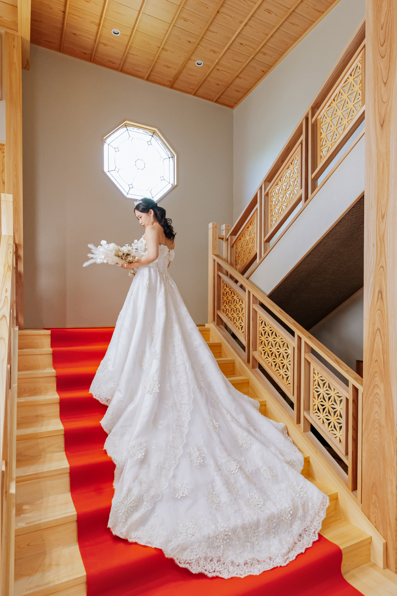 階段でのバックショット