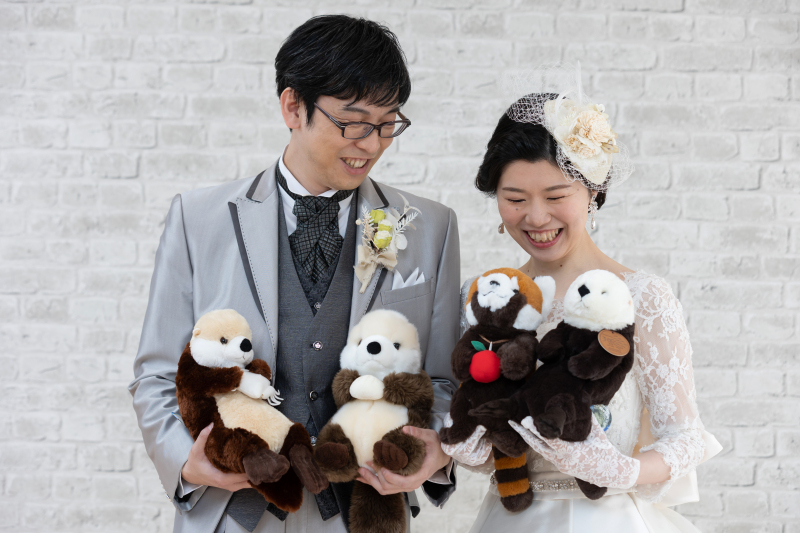 大好きなラッコさんとアライグマさん