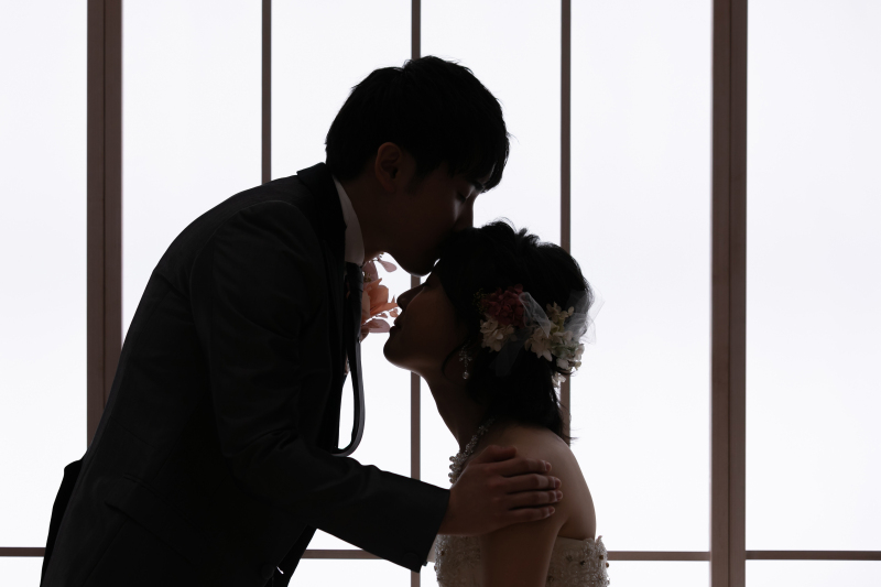 シルエット写真がロマンチック