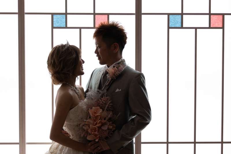 光壁でシルエットショット