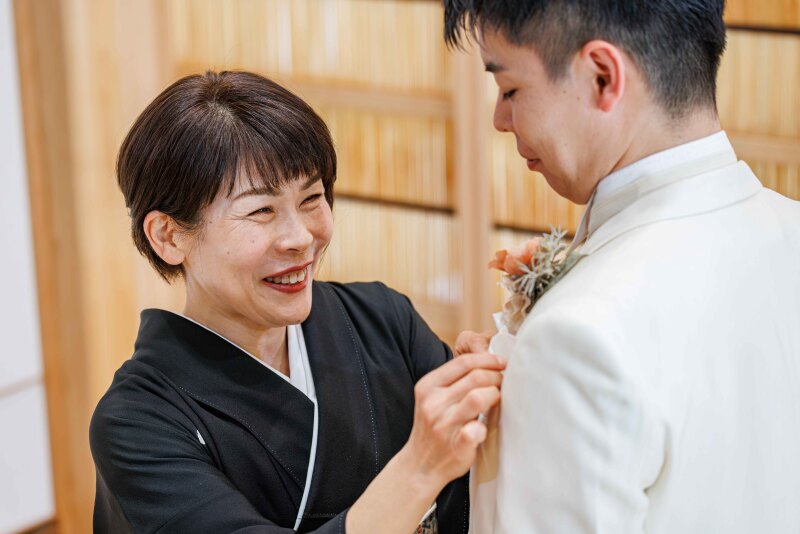 新郎様のお支度