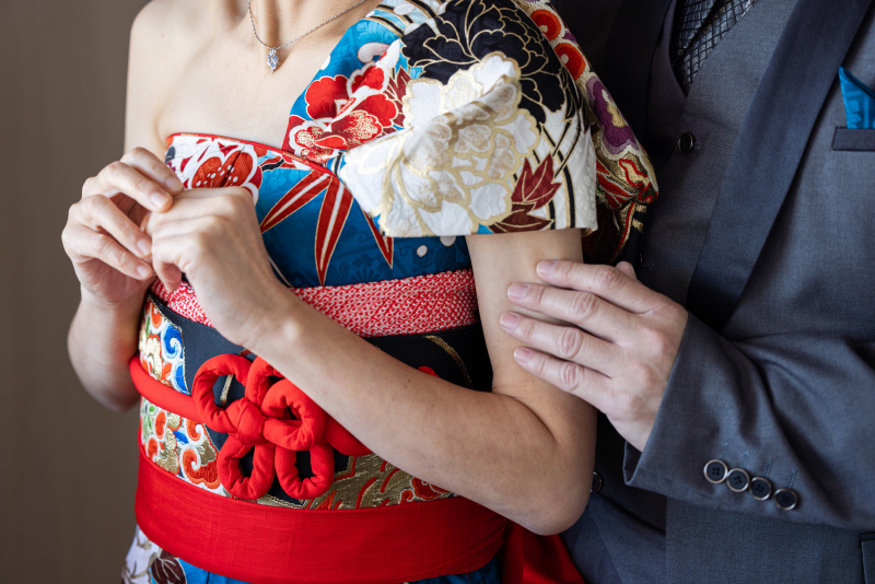 ワンショルダーのデザイン