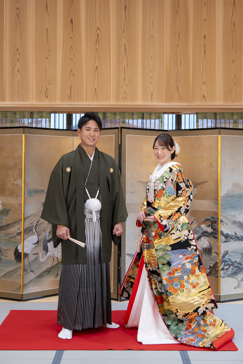 色打掛×紋付袴