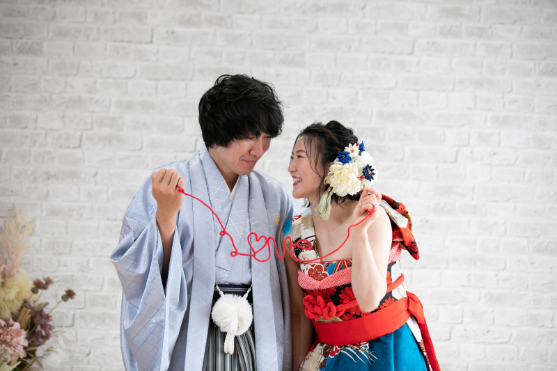 小物を使って自然な笑顔*