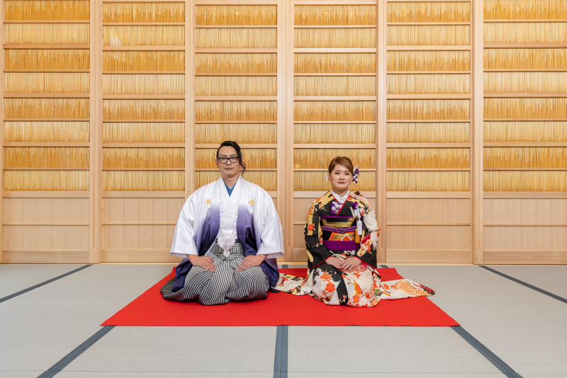 引振袖でシックに