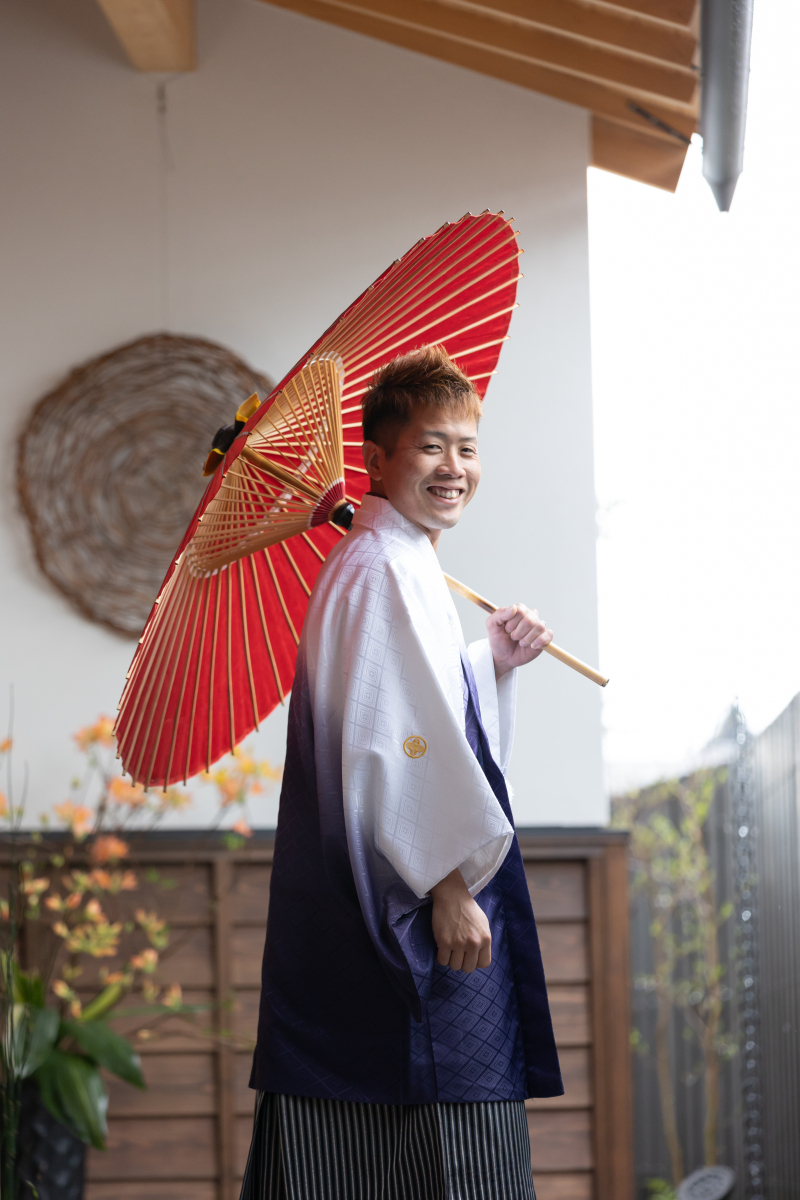 新郎様お一人ショット!