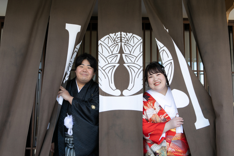 最後は暖簾から♡