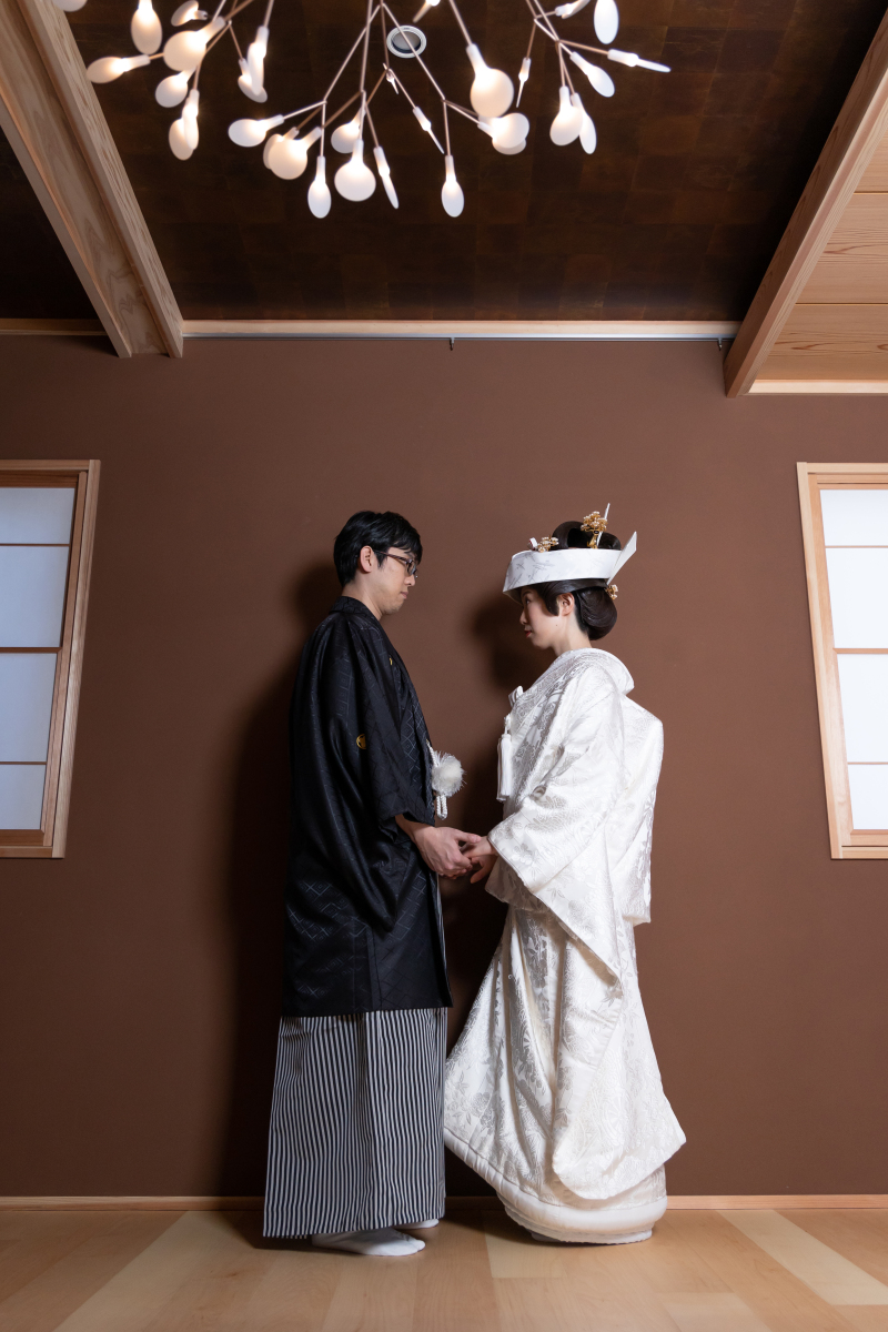 シックな背景にて