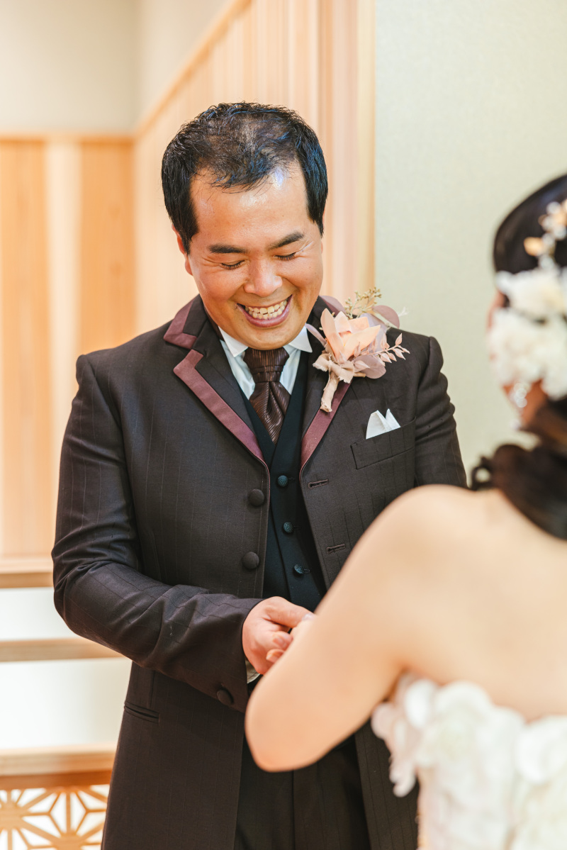 指輪交換のシーン