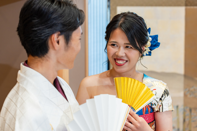 見つめ合いショット