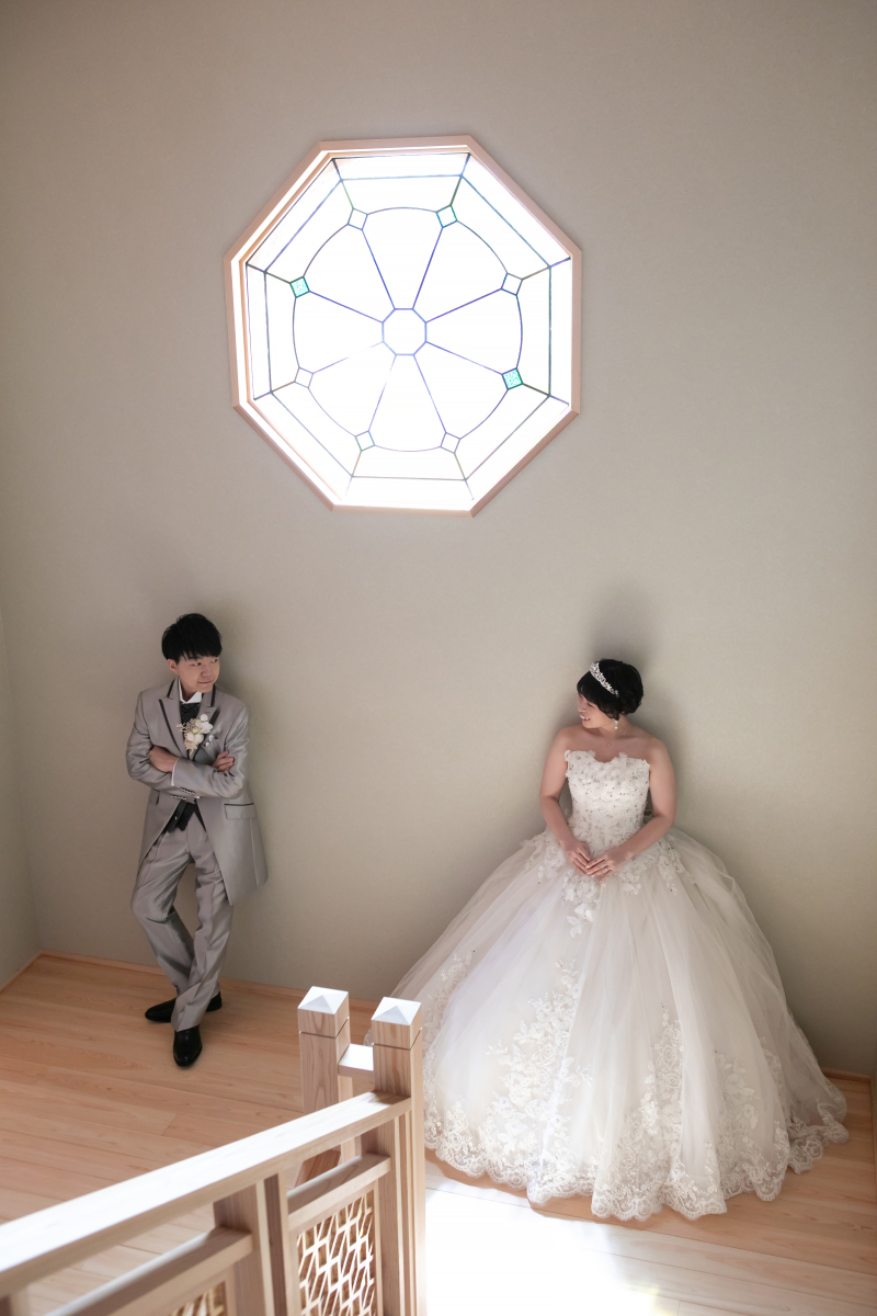 階段でクールな感じも素敵