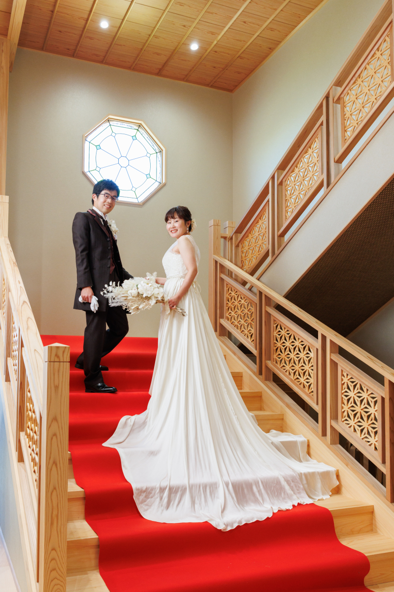 階段でのバックショット